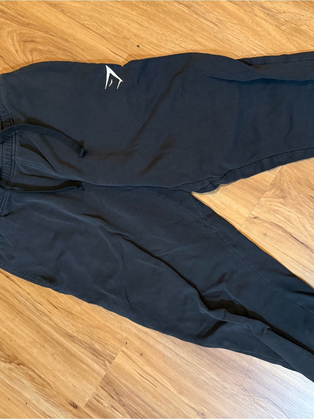 Gymshark Men's Black Sweatpants with Drawstring